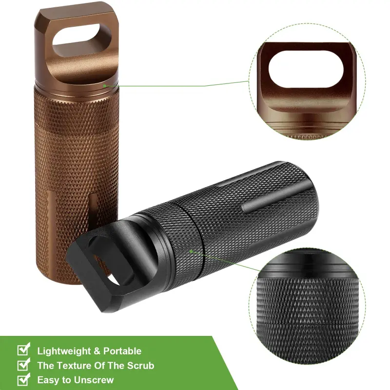 Aluminum Alloy Pill Container Bottle (2.1)