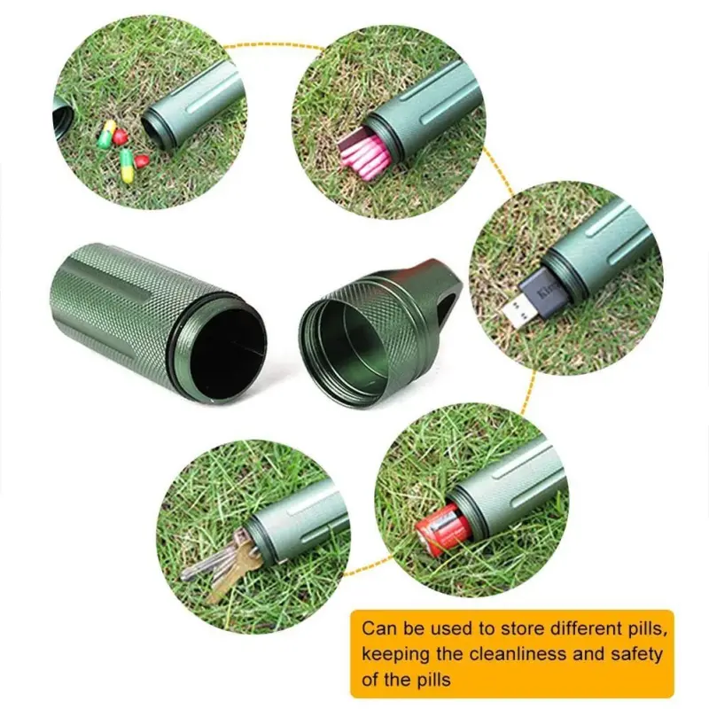 Aluminum Alloy Pill Container Bottle (2.2)