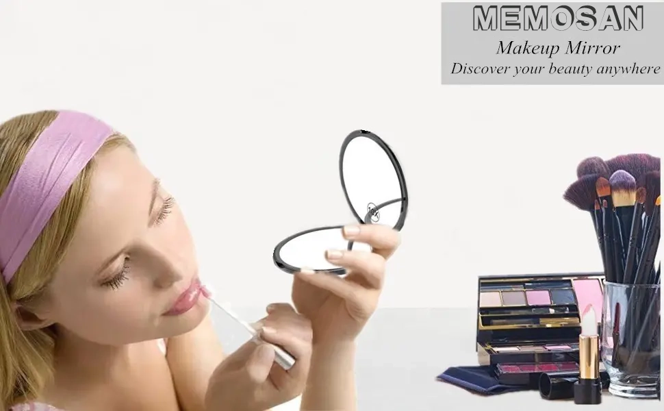 Black Handheld Mini Pocket Mirror (4)