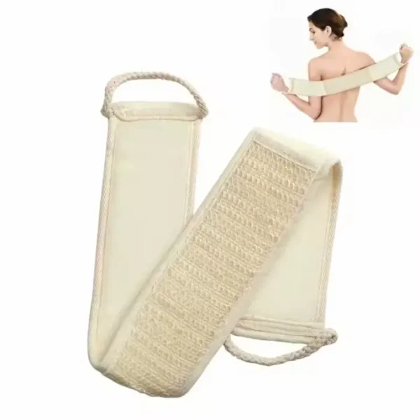 Eco Certified Sisal Long Lasting Back Scrubber with Strap Belt（5）