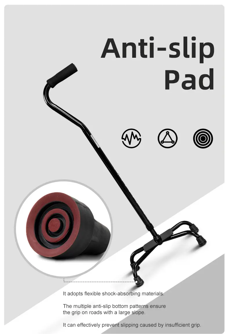 Four Pronged Base Walking Cane（6）