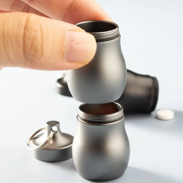 Keychain Medication Pill Box (1)