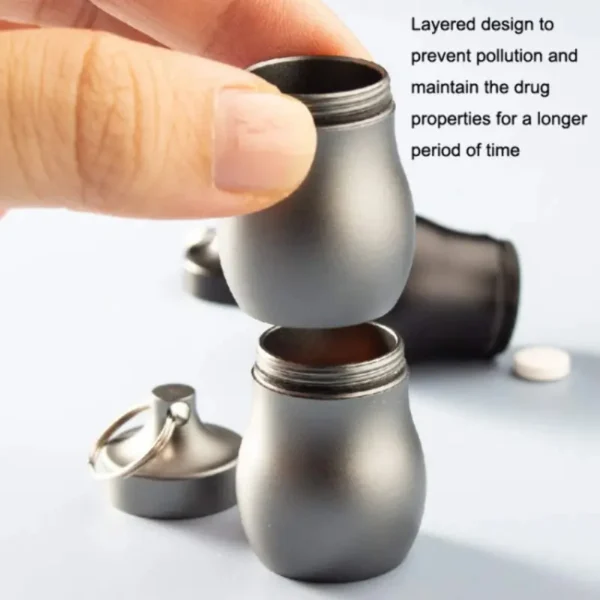 Keychain Medication Pill Box (2)