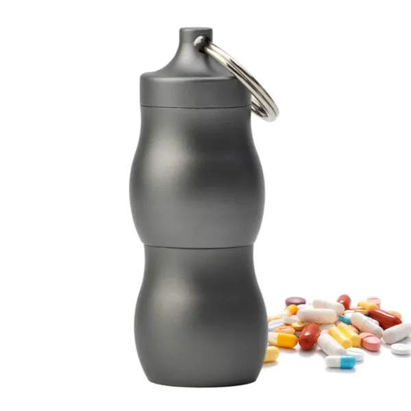 Keychain Medication Pill Box (6)