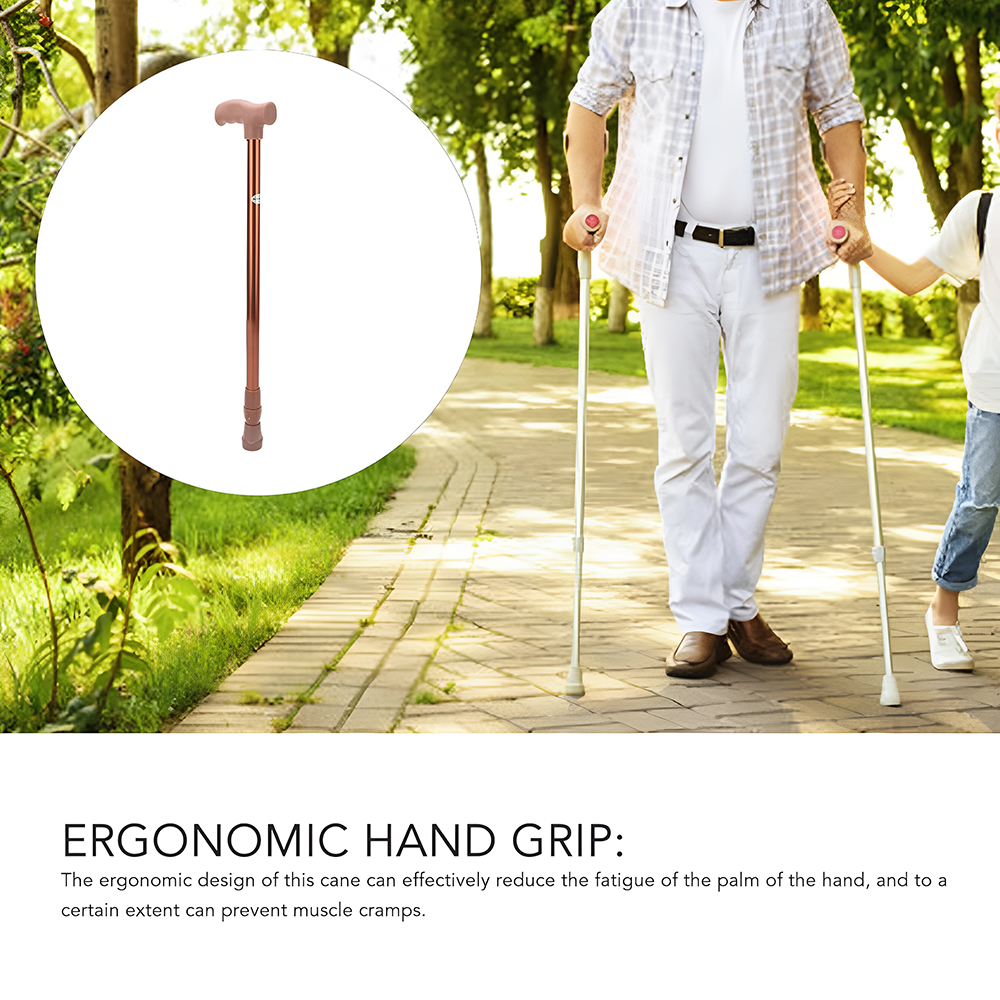 Lightweight Aluminum Adjustable Walking Cane（1） (2)