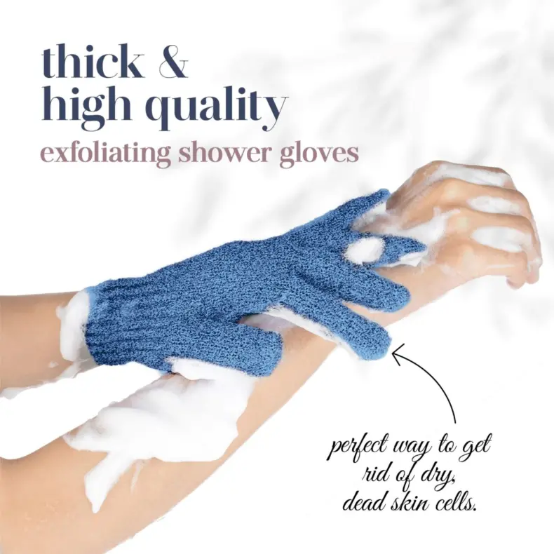 Nylon Body Scrubber Shower Gloves (1)