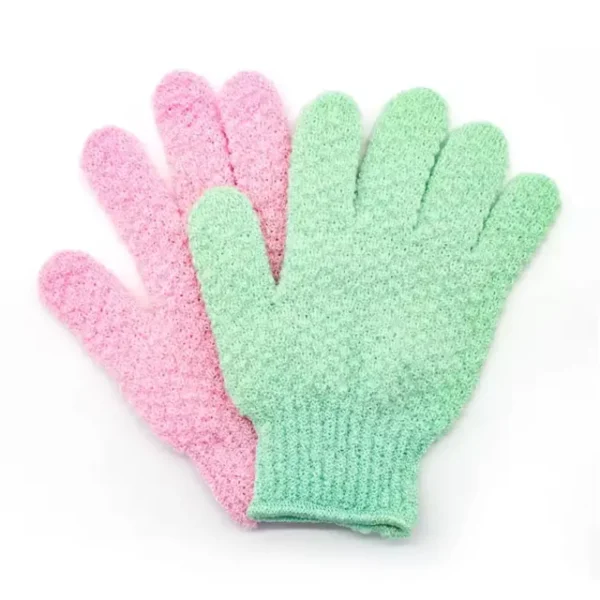 Nylon Body Scrubber Shower Gloves (3)