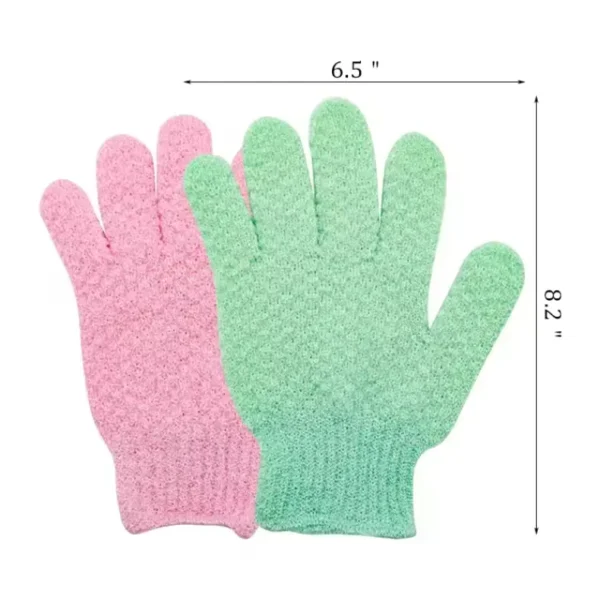 Nylon Body Scrubber Shower Gloves (4)