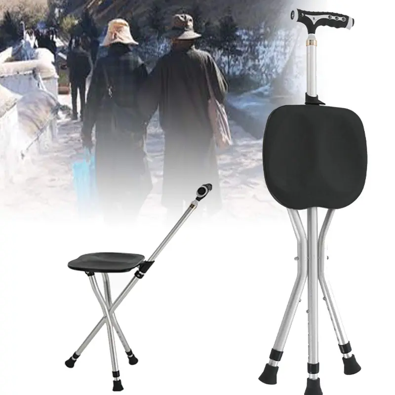 Walking Stick with Seat and LED (7)