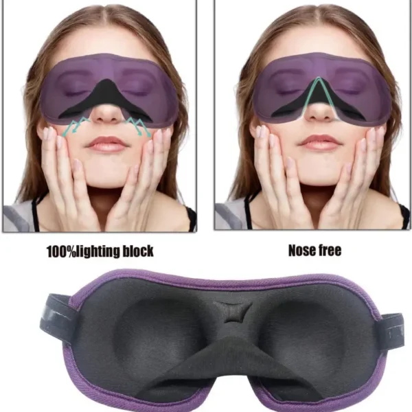 3D Eye Cups Silk Sleep Mask (10)