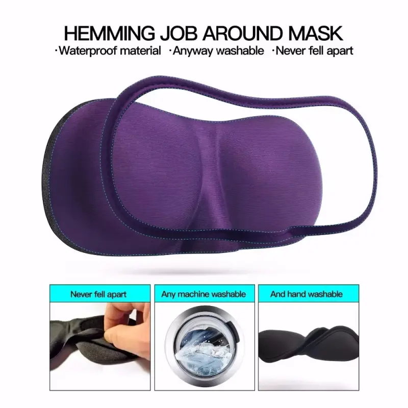 3D Eye Cups Silk Sleep Mask (3)