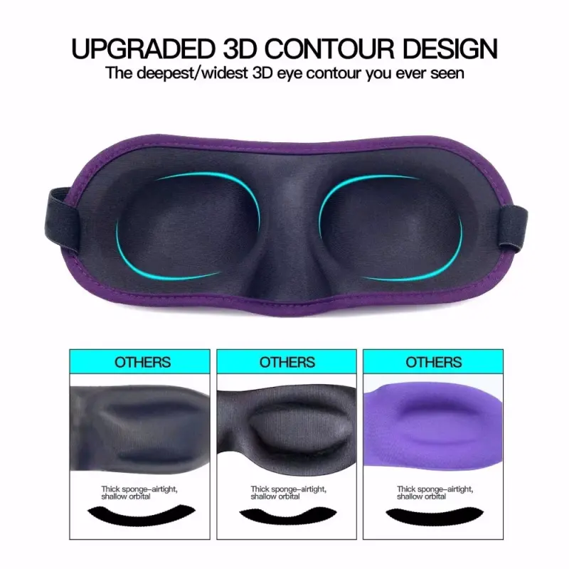3D Eye Cups Silk Sleep Mask (5)