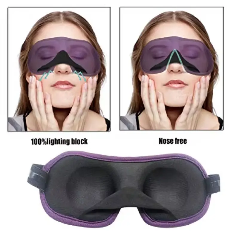 3D Eye Cups Silk Sleep Mask (6)