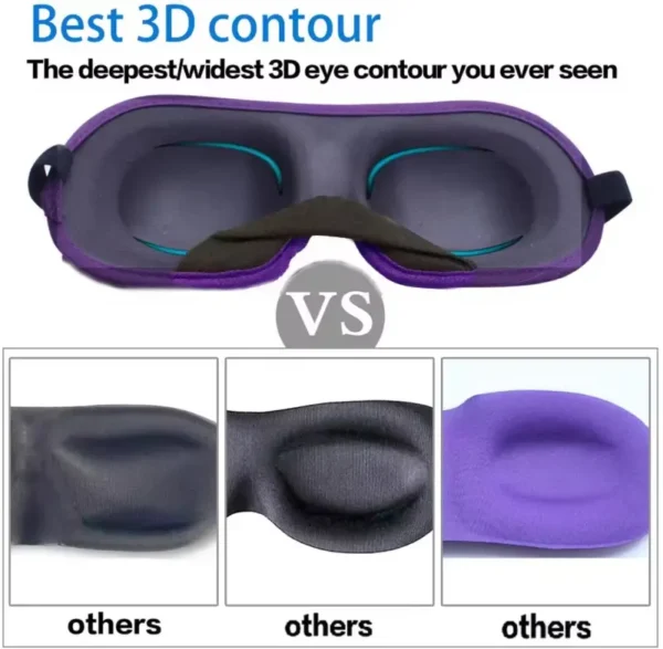 3D Eye Cups Silk Sleep Mask (7)
