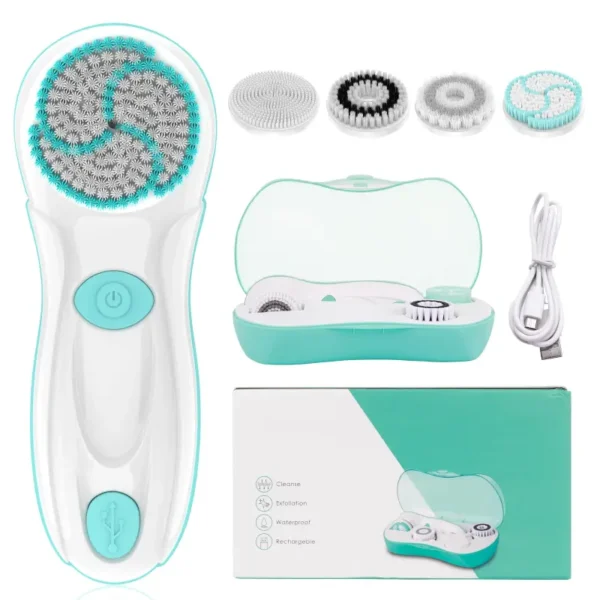 4 in 1 Waterproof Electric Face Scrubber (5)
