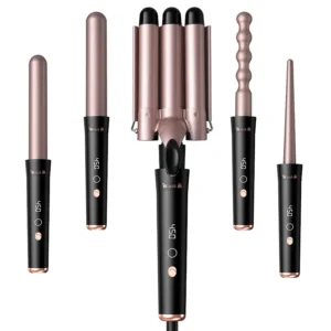 5 in 1 Curling Iron Rotating Professional Hair Curler (1)