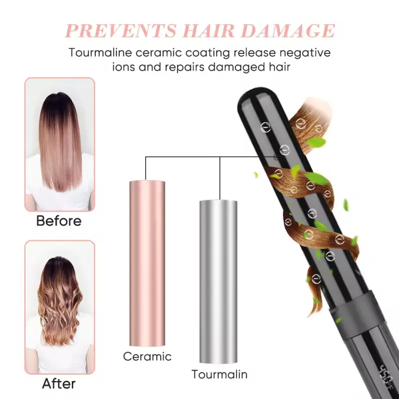 5 in 1 Curling Iron Rotating Professional Hair Curler (4)