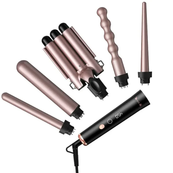 5 in 1 Curling Iron Rotating Professional Hair Curler (6)