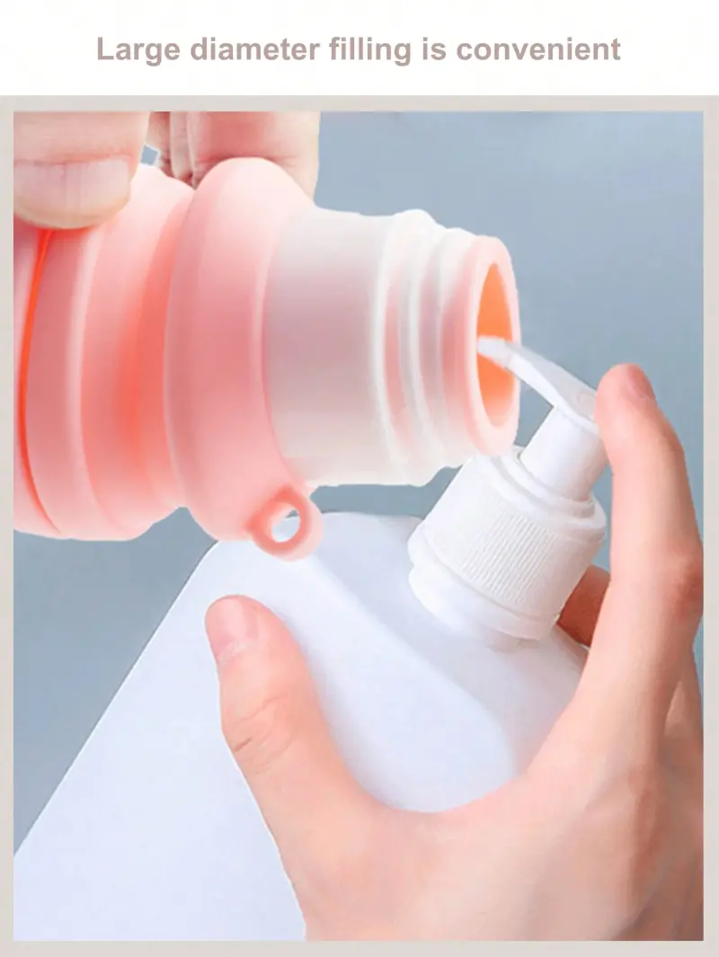 50 & 110ml Collapsible Travel Silicone Bottle (3)