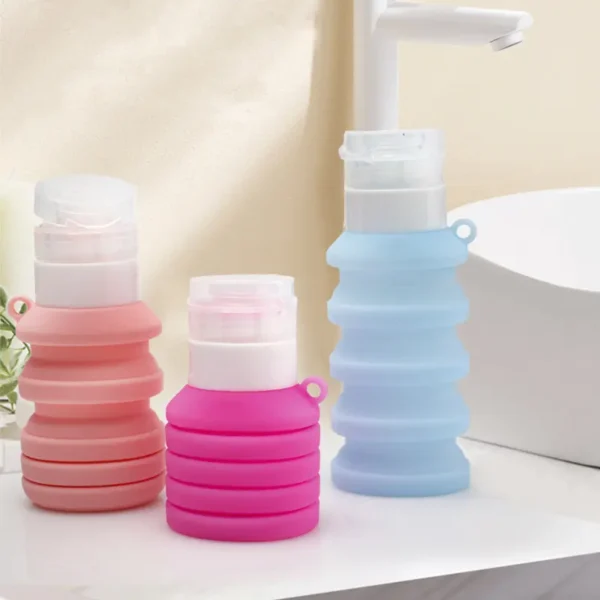 50 & 110ml Collapsible Travel Silicone Bottle（11）