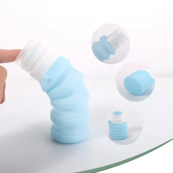 50 & 110ml Collapsible Travel Silicone Bottle（9）