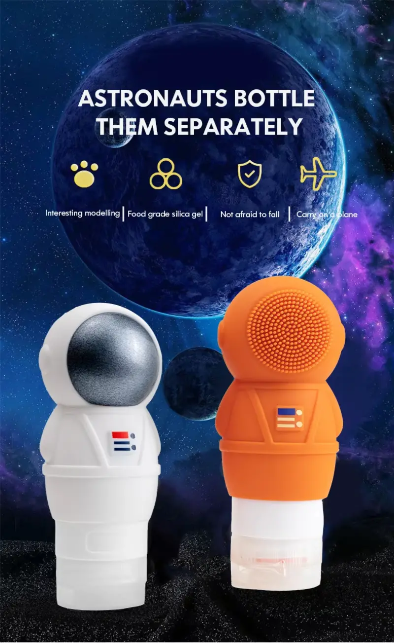 90ML Astronaut Travel Silicone Bottle (1)