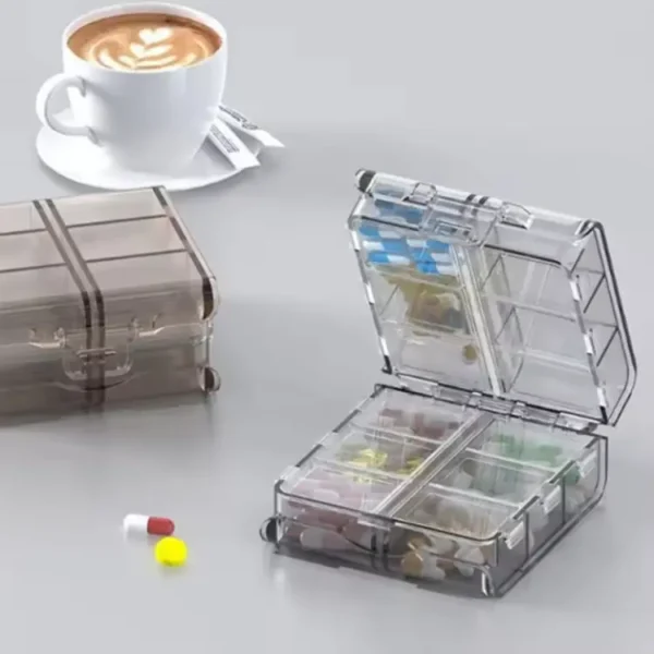 BS1125J 12 Compartment Foldable Pill Organizer (2)