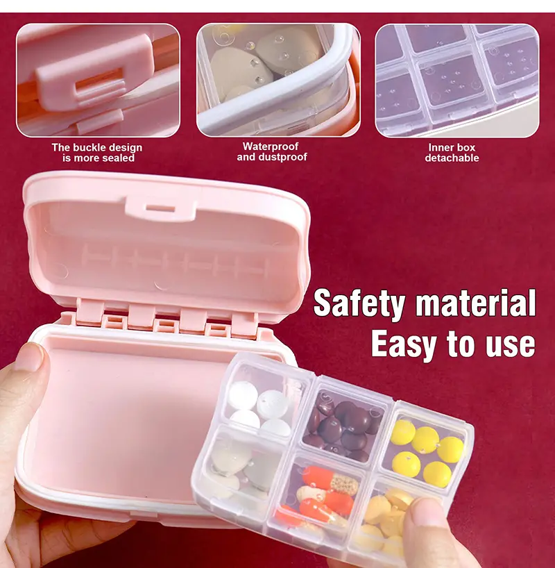 BS1128J Multi Purpose Travel Pill Organizer (3)