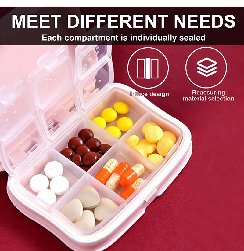 BS1128J Multi Purpose Travel Pill Organizer (4)