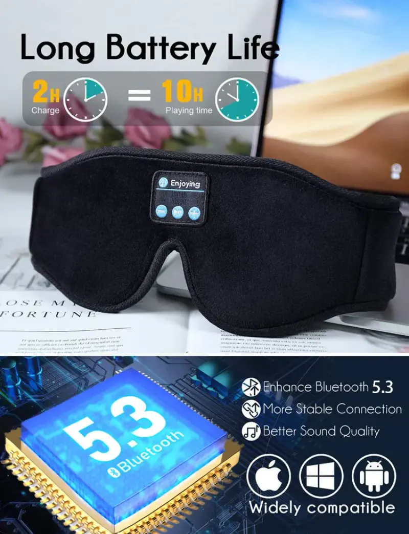 Bluetooth 3D Eye Sleeping Mask for Listening to Music (7)