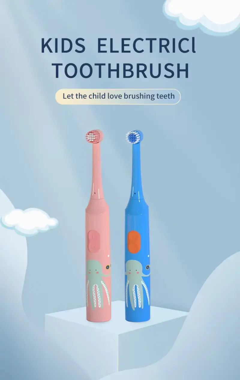 Changeable Head Battery Powered Kids Toothbrush (1)