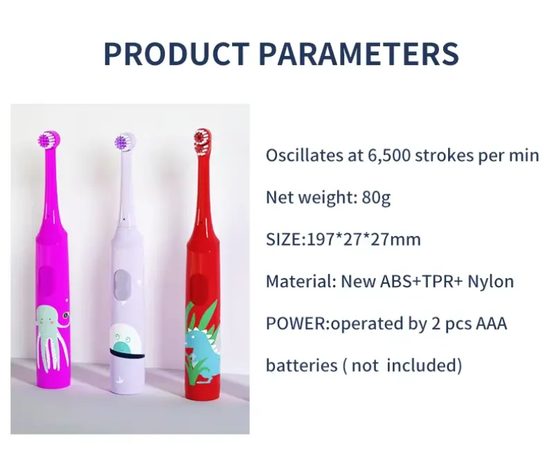 Changeable Head Battery Powered Kids Toothbrush (10)