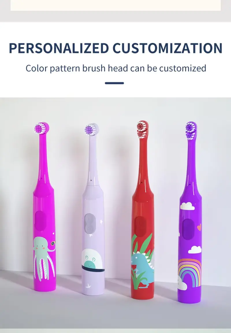 Changeable Head Battery Powered Kids Toothbrush (3)