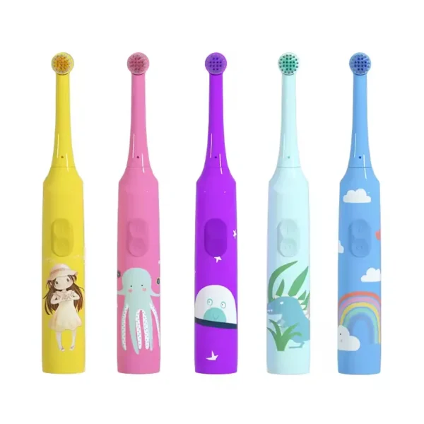 Changeable Head Battery Powered Kids Toothbrush (3)