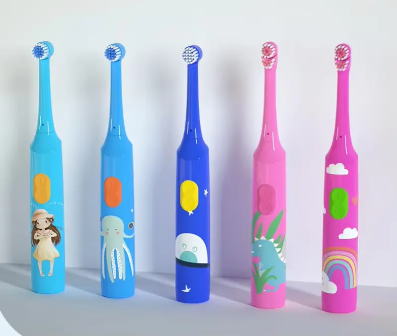 Changeable Head Battery Powered Kids Toothbrush (5)