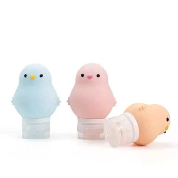 Chick Shaped Collapsible Travel Silicone Bottle (3)