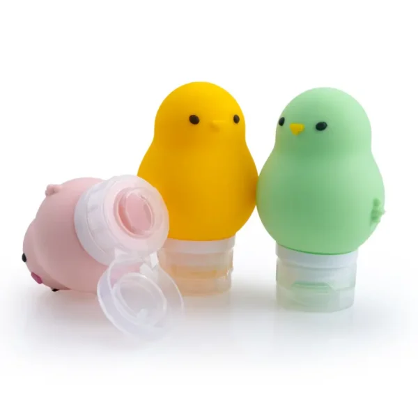Chick Shaped Collapsible Travel Silicone Bottle (9)