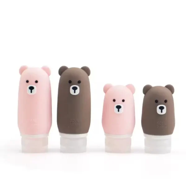 Cute Bear Travel Silicone Bottle (1)