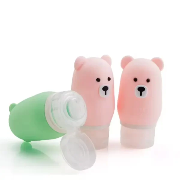 Cute Bear Travel Silicone Bottle (2)