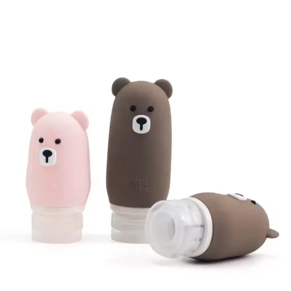 Cute Bear Travel Silicone Bottle (3)
