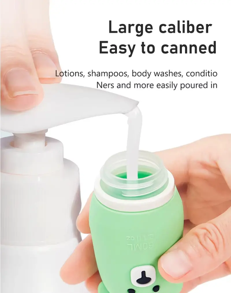 Cute Bear Travel Silicone Bottle (4)