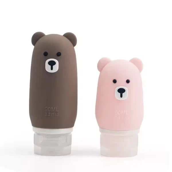 Cute Bear Travel Silicone Bottle (6)