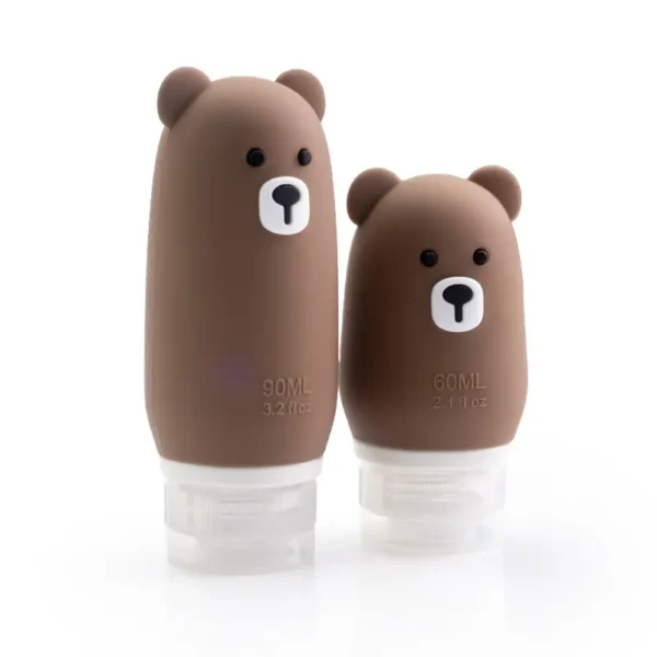 Cute Bear Travel Silicone Bottle (7)