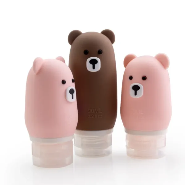 Cute Bear Travel Silicone Bottle (8)