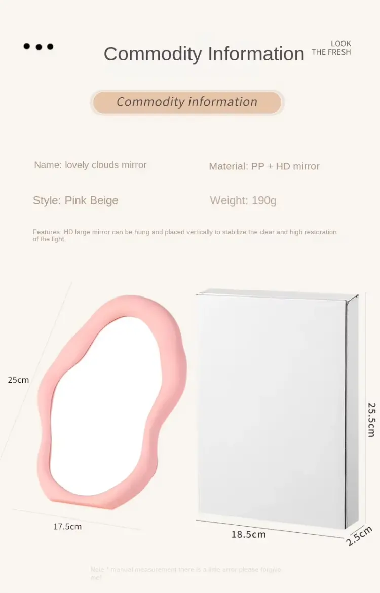 Desktop Mirror with Cloud Shape (3)