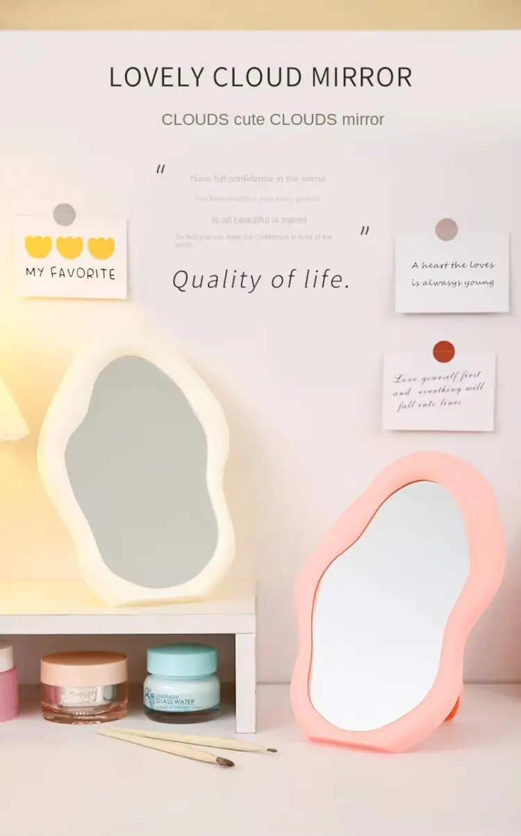 Desktop Mirror with Cloud Shape (6)