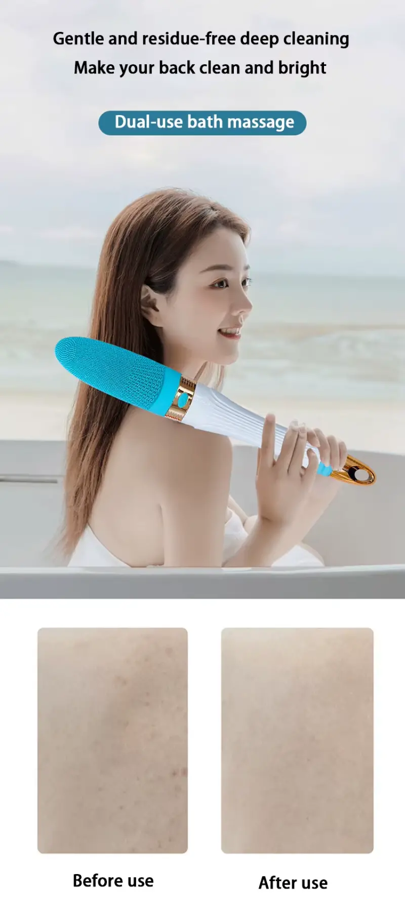 Electric Body Bath Brush Long Handle（10）