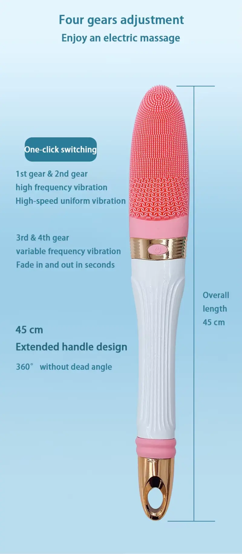 Electric Body Bath Brush Long Handle（9）
