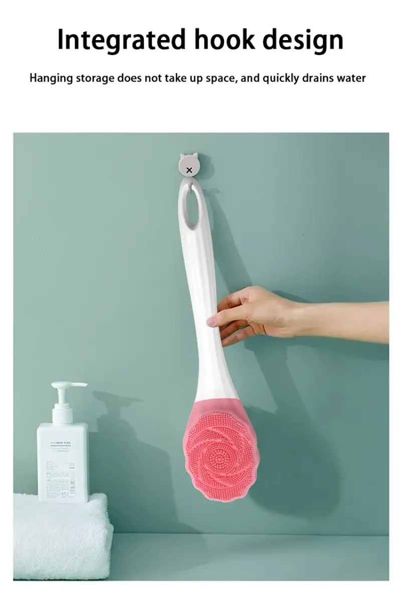 Electric Massager Silicone Bath Brush Back Scrubber（11）