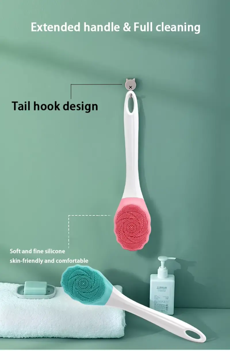 Electric Massager Silicone Bath Brush Back Scrubber（15）